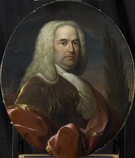 Portrait of Hugo du Bois, Director of the Rotterdam Chamber of the Dutch East India Company, elected 1734