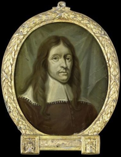 Portrait of Simon Abbes Gabbema, Historian of Friesland in Leeuwarden