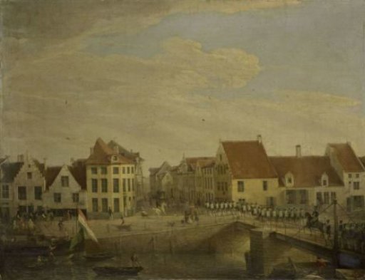 Dutch Troops passing through the Fortress of Dendermonde