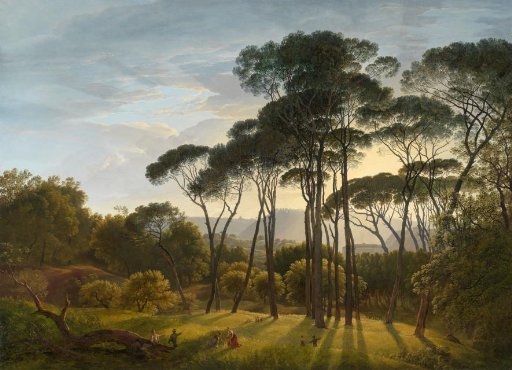 Italian Landscape with Stone Pines