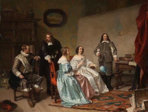 The Princess of Orange Visits the Studio of Bartholomeus van der Helst