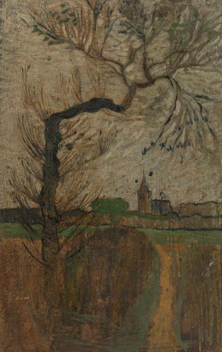 Foothpad with Willow and a Village on the Horizon