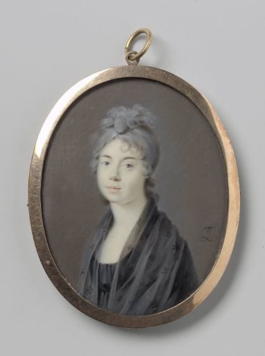 Portrait of a Woman with a Black Scarf