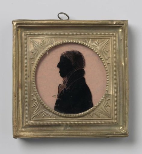 Silhouette portrait of a man