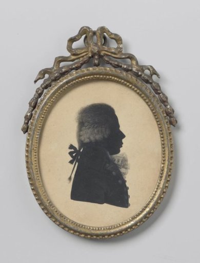 Silhouette portrait of a man
