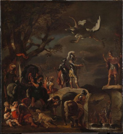 The Peace Negotiations between Claudius Civilis and Quintus Petillius Cerealis on the Demolished Bridge.