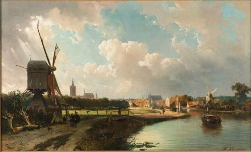View of The Hague from the Delftse Vaart in the Seventeenth Century