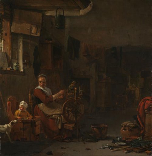Peasant Woman Spinning