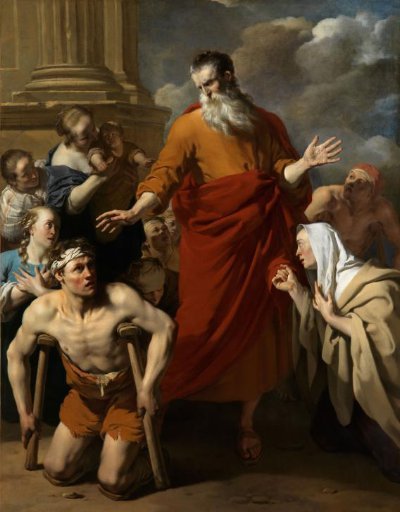 Paul healing a man who could not walk