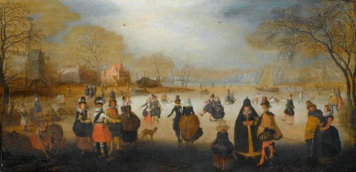 Winter Landscape with Skaters