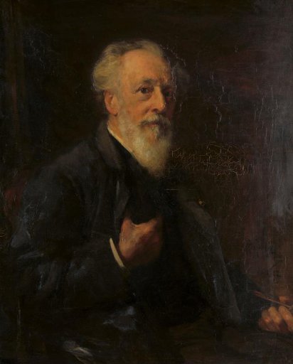 Portrait of J.A.B. Stroebel (1821-1905), painter
