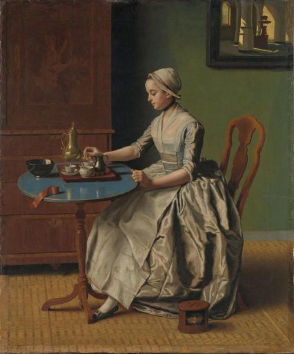 A Dutch Girl at Breakfast