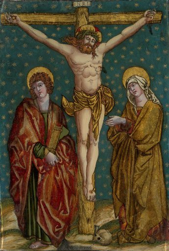 Crucifixion of Christ, with the Virgin and St John