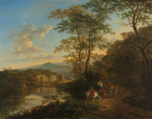 Italian Landscape with the Ponte Lucano over the Aniene River