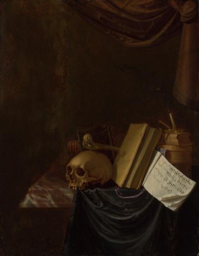 Still life with a skull