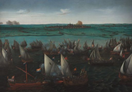 Battle between Dutch and Spanish Ships on the Haarlemmermeer