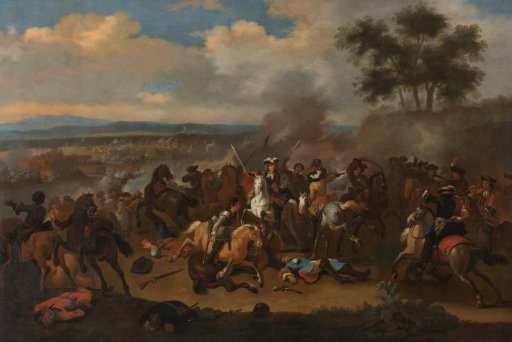 The Battle of the Boyne, Ireland, between Kings James II and William III, 12 July 1690