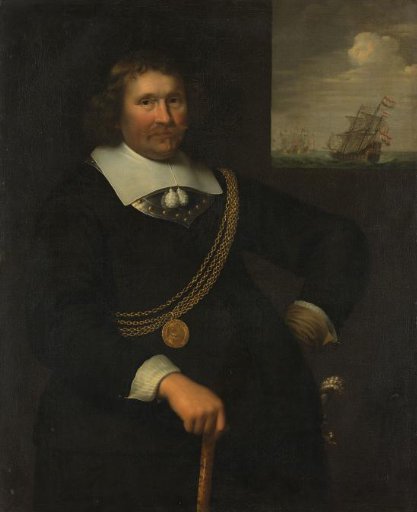 Portrait of Jan Cornelisz Meppel, Lieutenant-Admiral of Holland and West-Friesland