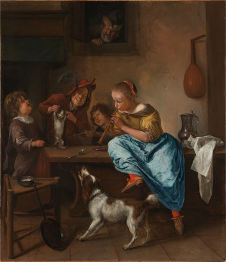 Children Teaching a Cat to Dance, Known as The Dancing Lesson