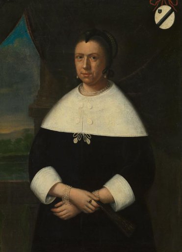 Portrait of Maria de la Queillerie (1629-64), first Wife of Jan van Riebeeck, or his second Wife Maria Scipio (c. 1630-95)