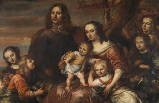 A couple with six children