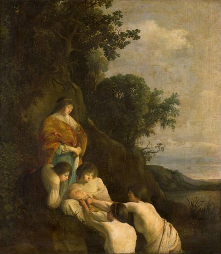 Pharaoh's Daughter Discovers Moses in the Rush Basket