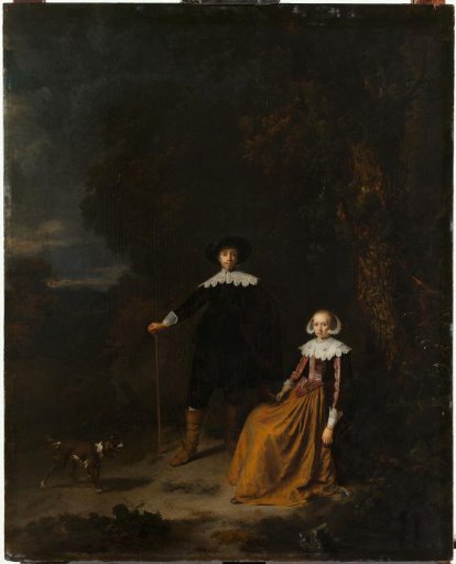 Portrait of a Couple in a Landscape