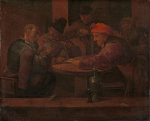 Men Playing Cards in a Tavern
