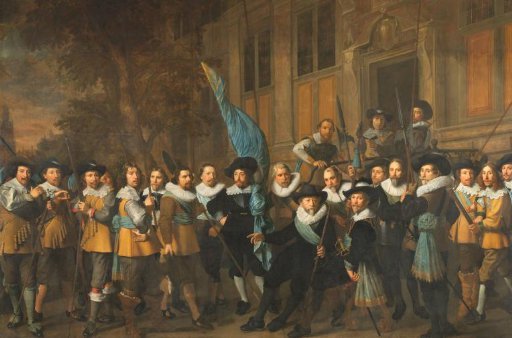 Officers and Other Civic Guardsmen of the IVth District of Amsterdam, under the Command of Captain Jan Claesz van Vlooswijck and Lieutenant Gerrit Hudde