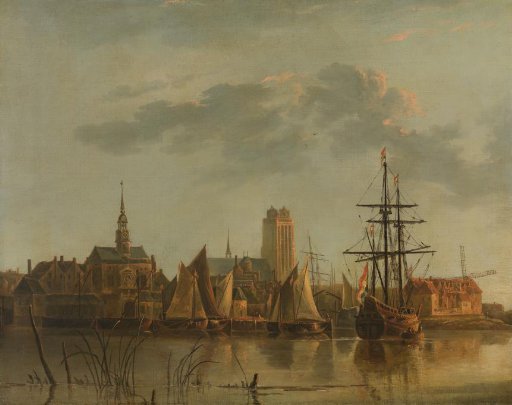 View of Dordrecht at Sunset