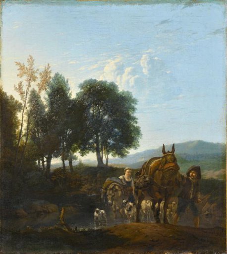 Landscape with Mule Driver