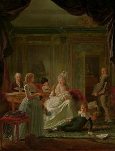 Portrait of Aernout van Beeftingh, his Wife Jacoba Maria Boon and their Children
