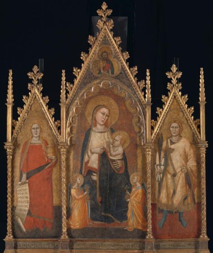 Triptych with the Virgin and Child and the Saints Mary Magdalene and Ansanus