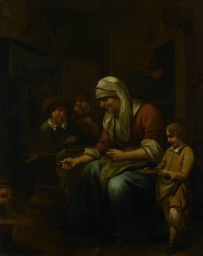 Woman making pancakes