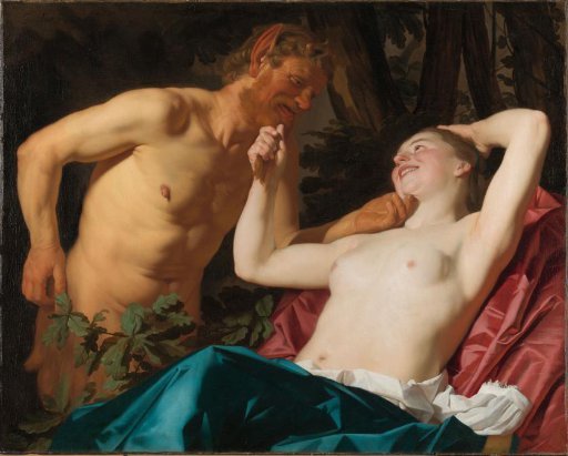 Satyr and nymph
