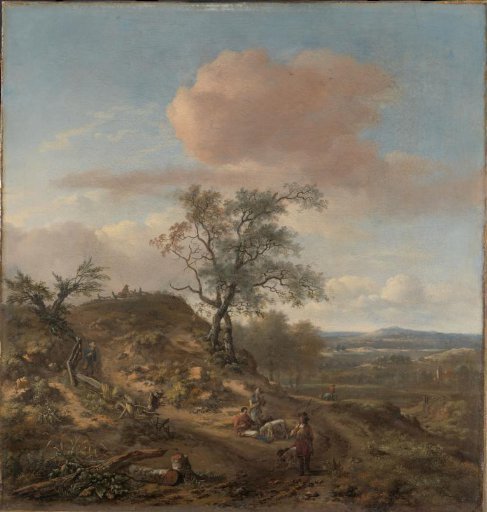 Landscape with a Hunter and other Figures