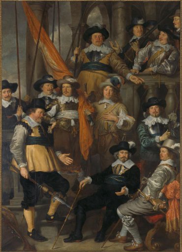 Officers and Other Civic Guardsmen of District XVIII in Amsterdam, under the Command of Captain Albert Dircksz Bas and Lieutenant Lucas Pietersz Conijn