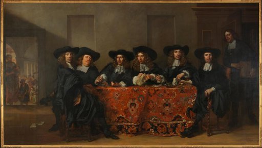 Six Regents and the Housemaster of the Oudezijds Institute for the Outdoor Relief of the Poor, Amsterdam, 1675