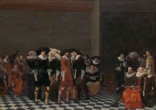 A Wedding Feast, Traditionally Called 'The Wedding of Adriaen Ploos van Amstel and Agnes van Bijler', 1616