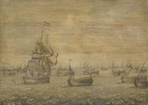 The Dutch Herring Fleet at the fishing grounds