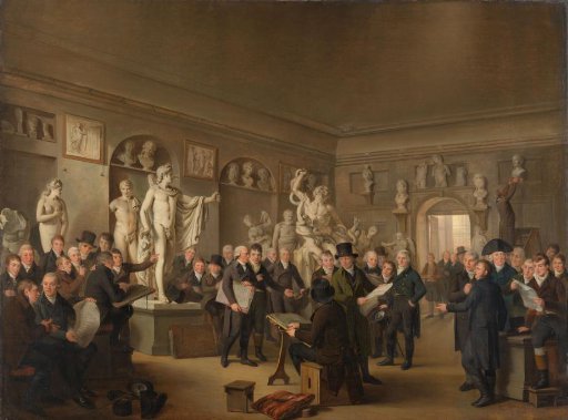 The sculpture hall of the Maatschappij Felix Meritis
