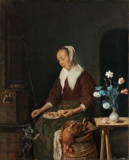 Woman at the Meal, Known as ‘The Cat’s Breakfast’