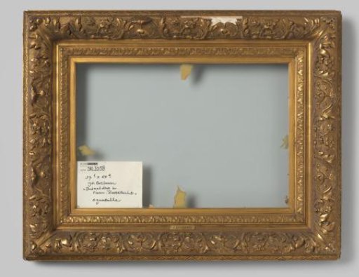 Gilded frame with pâte ornaments in the Louis XIII style (feather frame)