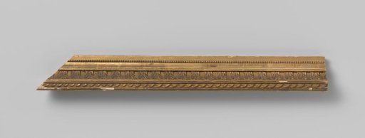 Fragment of a gilded frame with pâte-ornaments in Empire style: style.
