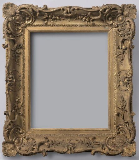 Gilded frame with pâte-ornaments in the Louis XV style