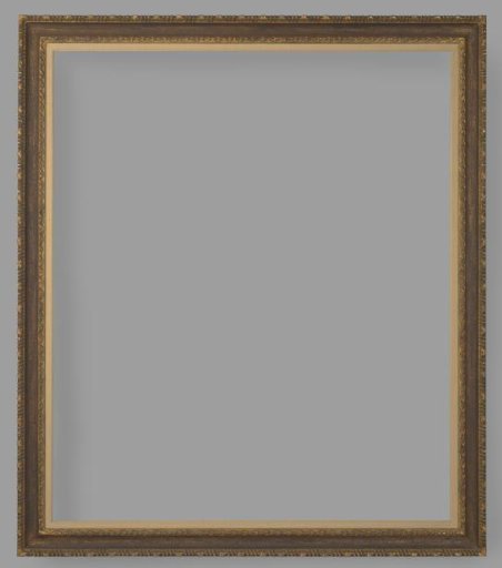 Carved and gilded frame