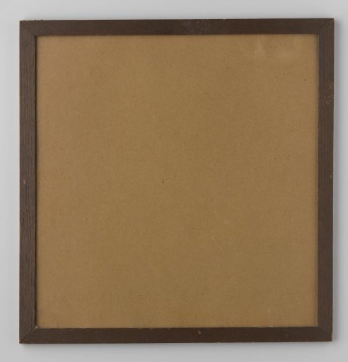 Narrow flat frame of stained oak