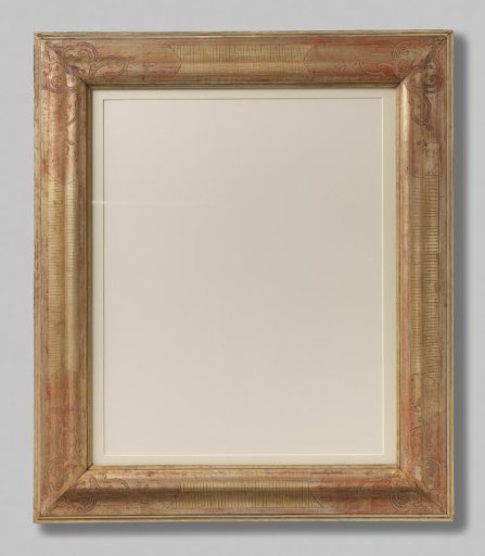 Gilded reverse frame with shaded decoration