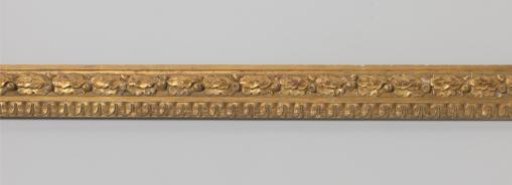 Fragment of a frame: gilded frame with pâte ornaments, left stile.