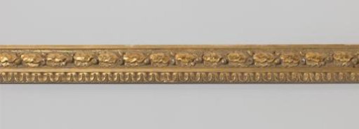 Fragment of a frame: gilded frame with pâte ornaments, left stile.